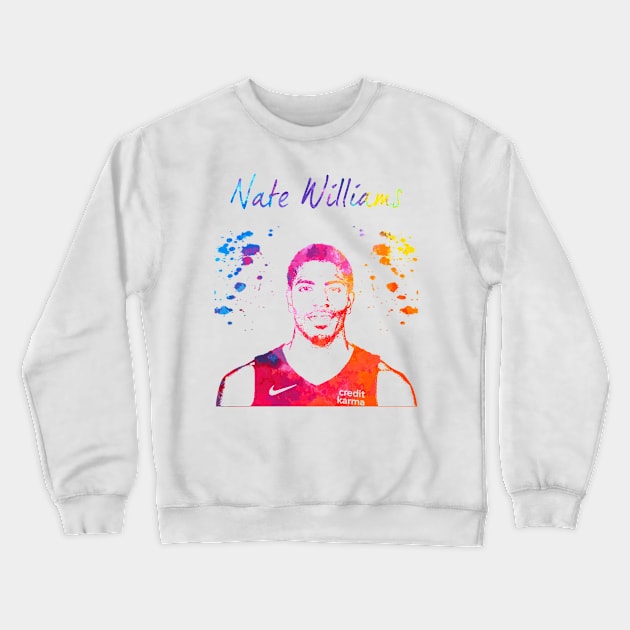 Nate Williams Crewneck Sweatshirt by Moreno Art